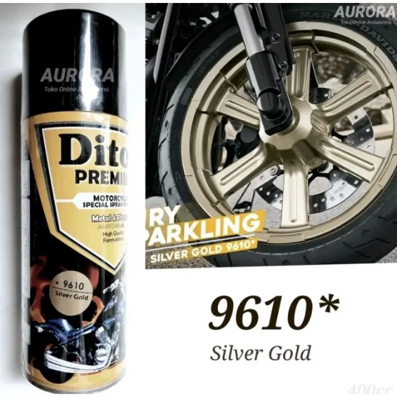 Pilox Diton Premium Silver Gold 9610 Emas Muda cocok untuk Velg atau Mesin Tahan Bensin 400cc 0