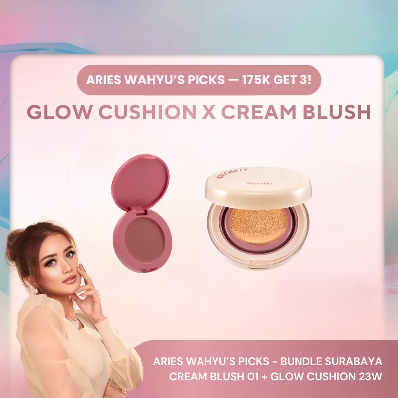 [ARIES WAHYU'S PICKS - SPECIAL BUNDLE SURABAYA] WARDAH 175K GET 3! Colorfit Perfect Glow Cushion + Colorfit Cream Blush FREE Colorfit Last All Day Makeup - Tahan Lama dengan Bedak 0
