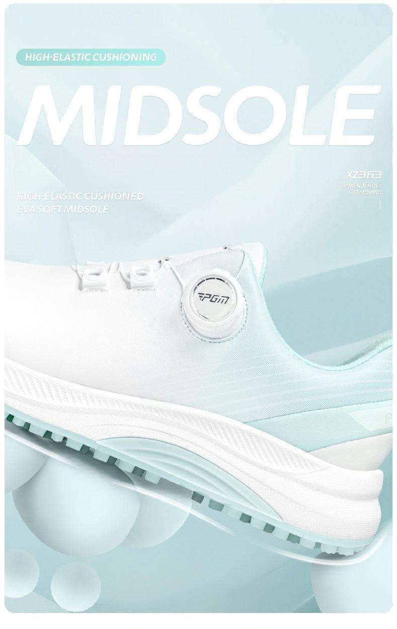 Product Introduction of [PGM] Golf Shoe Summer Women's Shoes Waterproof Knob Women's Sports Shoes Non-Slip Shock-Absorbing Lightweight Nail-Free Shoes Xz363 10