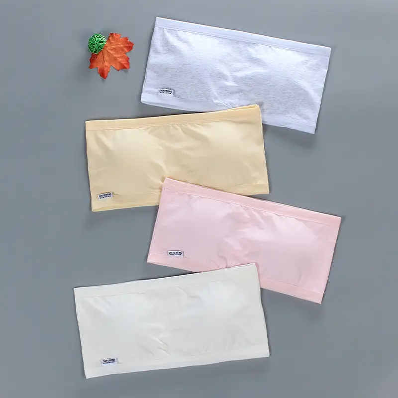 Đồ Lót Không Dây Cho Bé Gái 12-16 Tuổi, Áo Vest Cho Thanh Thiếu Niên, Áo Ngực Cho Bé Gái Và Trẻ Em, Áo Bralette Có Lưng, Áo Ngực Cotton Nguyên Chất Màu Trắng 16 Jun