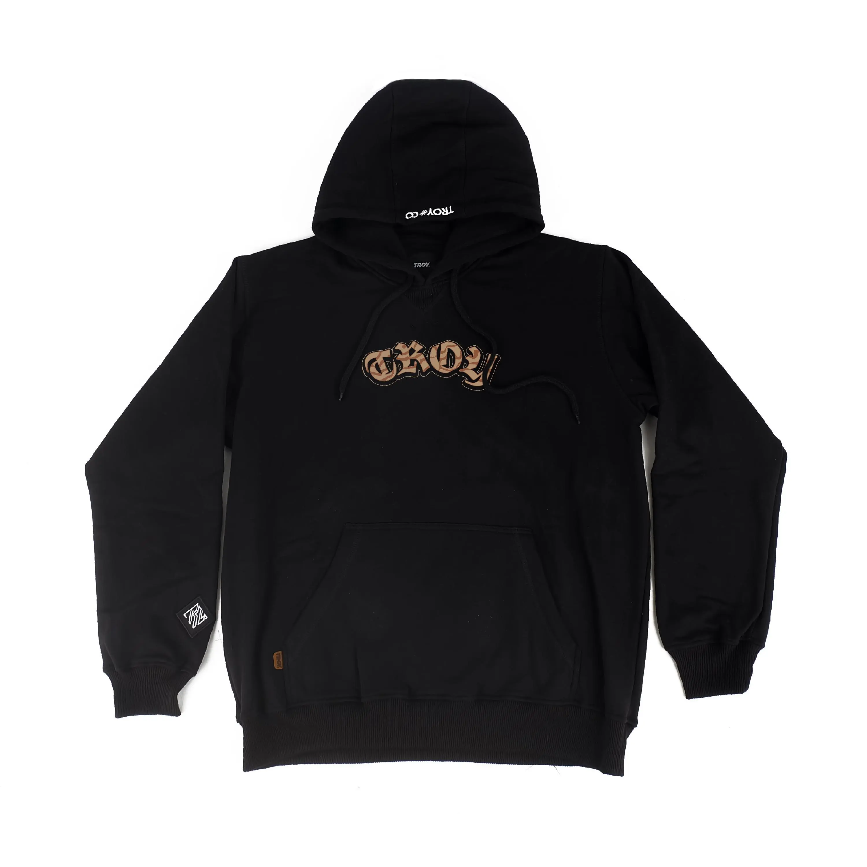 Troy Company Pollover Hoodie Hitam KH 249