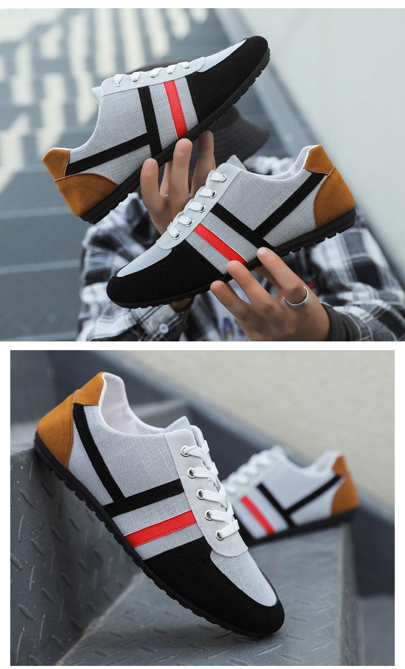 Product Introduction of Men's Casual Shoes Korean Fashion All-Matching Gommino Breathable Work Shoes 8