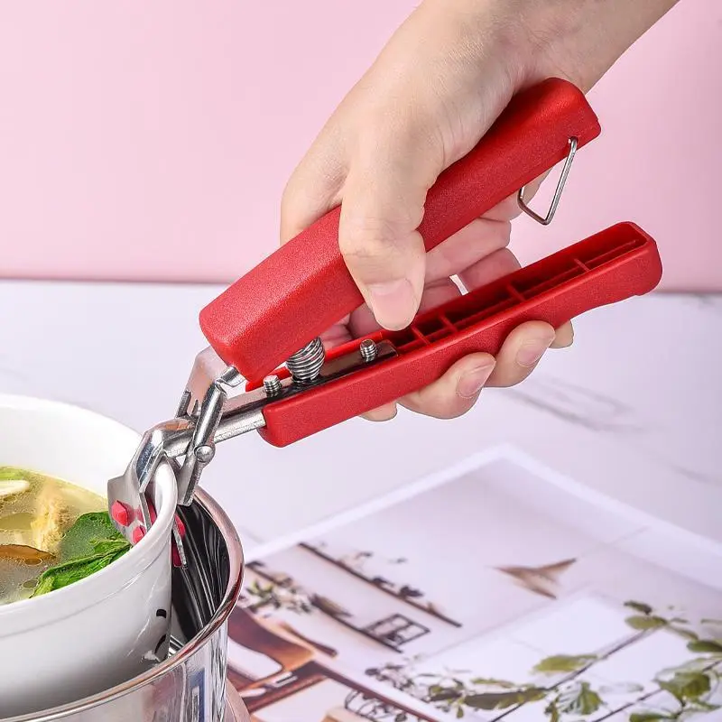 Dụng Cụ Gắp Nóng Chuyên Dụng - Kẹp Gắp Nóng Có Lò Xo - Kìm Gắp Đồ Nóng Inox Cách Nhiệt Chống Bỏng Gấp Gọn Tiện Dụng
