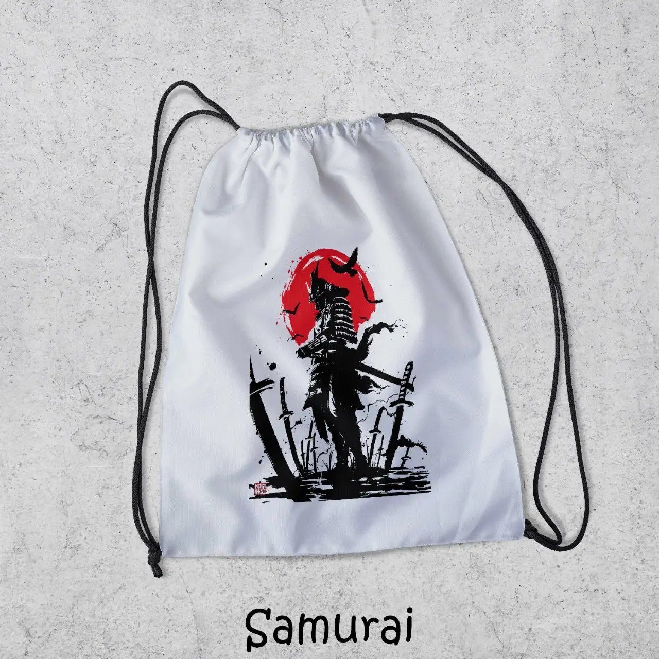 Tas Serut Futsal Olahraga New Stringbag Waterproof Multifungsi Pria Wanita Samurai