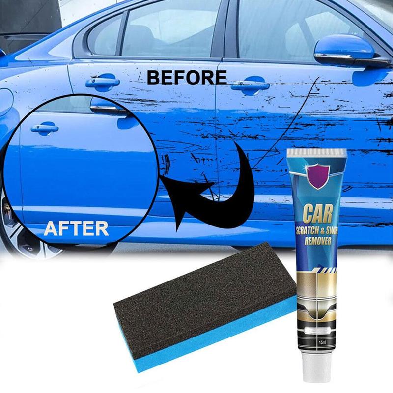 Car Paint Scratch Remover Set Scratch Repair Polishing Wax 15Ml With A Square Spounge F6S3 1