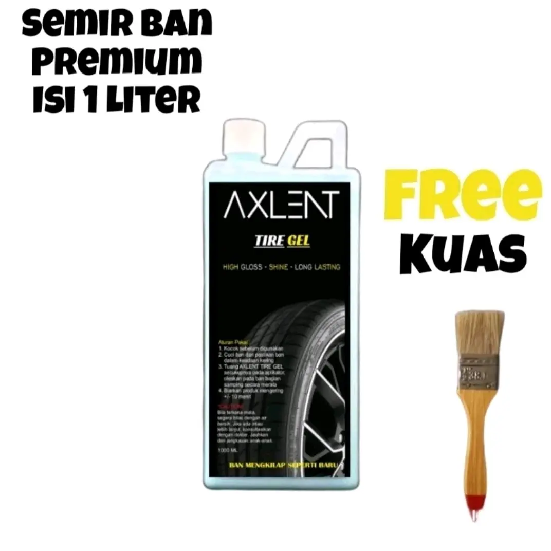 High Glos Semir Ban Mobil dan Motor AXLENT TIRE GEL Premium