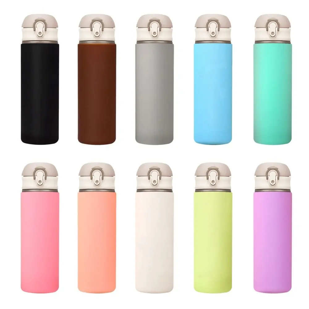 Outdoor Sports Cup Cover Silicone Water Bottle Cover Boot for Bottle Anti-Slip Bottom Sleeve