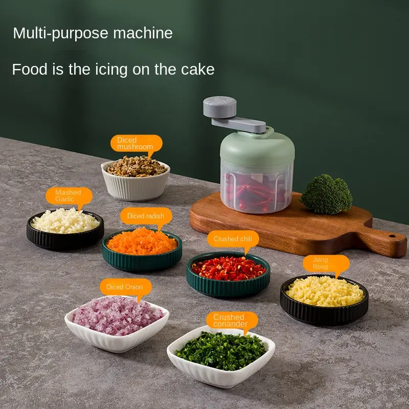 Garlic Press Portable Crusher Kitchen Cooking Tools Multi-Function Manual Food Supplement Meat Grinder