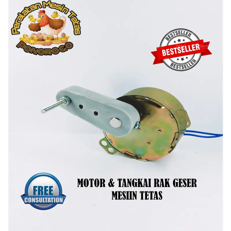 Motor dan Tangkai Untuk Pemutar Rak Geser 0