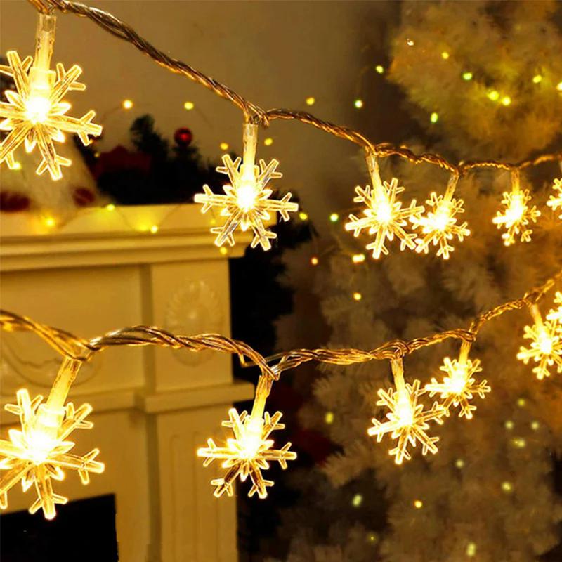 2-6M Snowflake LED String Lights Fairy Lights Led Light Battery ...