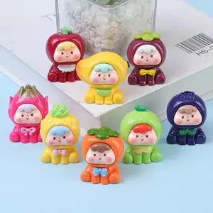 Ornamen Anak Buah Lucu / Ornamen Resin Kartun / Kartun Cute 3D DIY Aksesoris / Ornamen Hiasan Souvenir