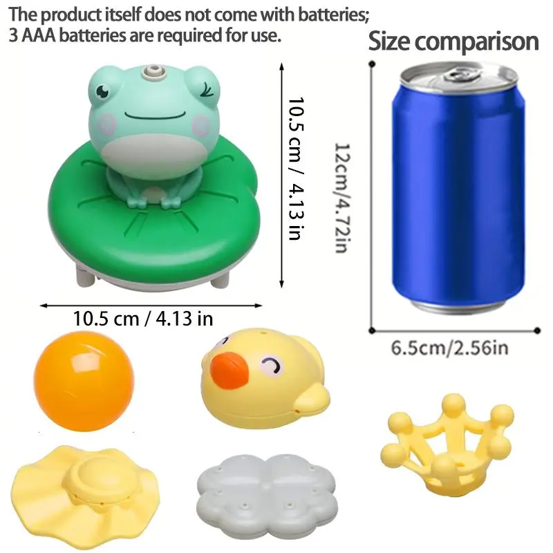 Frog Design Bath Toy, Water Sprinkler Baby Bathing Toy, Fun Bathtub Toy for Kids, Baby Toys, Bathing Supplies, Valentine's Day Gift, Bathroom Decor Ideas 1