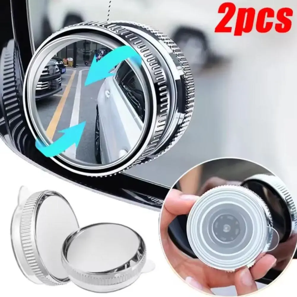 Car Auxiliary Reversing Rearview Mirror Car Suction Cup Reversing Small Round Mirror 360° Wide-angle Blind Spot Mirror