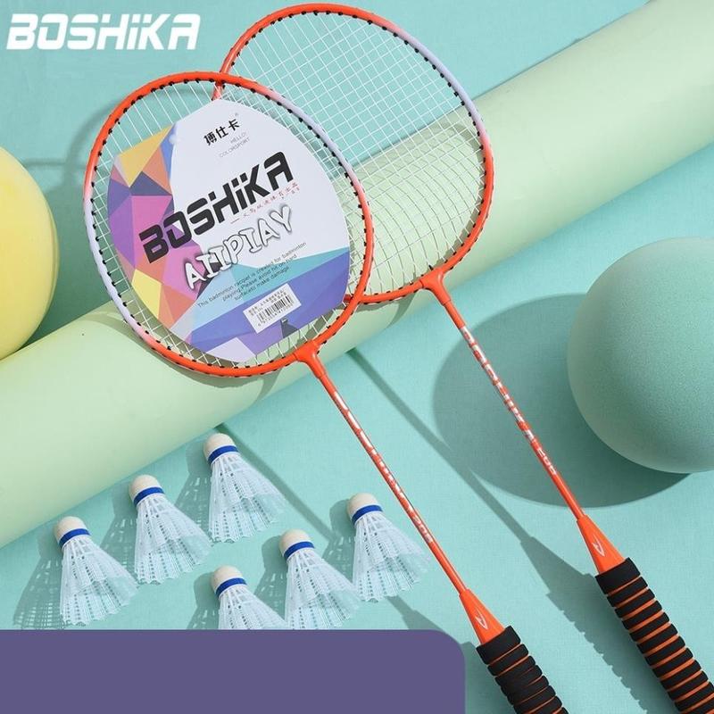 Vợt cầu lông Boshika Sport,Bộ vợt cầu lông có đệm tay cầm hợp kim siêu nhẹ dành cho mọi lứa tuổi 1