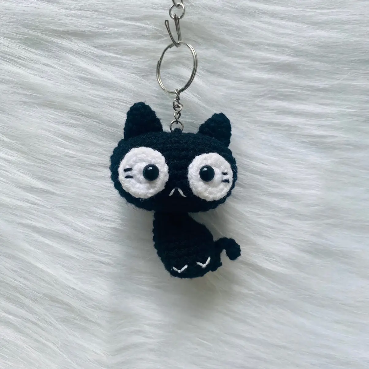 Mèo Mắt To [Hàng Có Sẵn]_Len Handmade