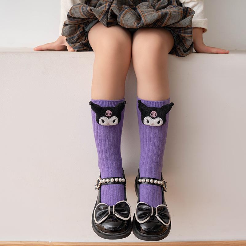 Product Introduction of Tất vớ Cao Cổ Kuromi Cho Bé Gái 3-12 Tuổi Tất Trẻ Em 100% Cotton Xuất Nhật Siêu Mềm Mịn PK221 19