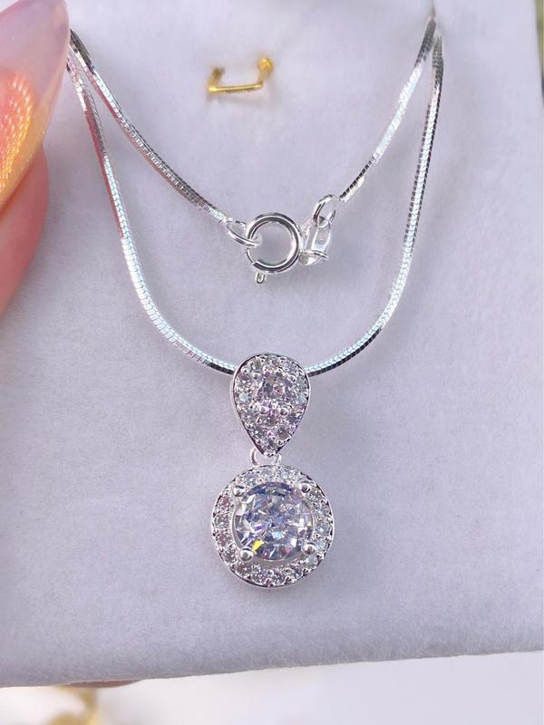 Dây chuyền bản dây sợi mì mịn không kèm hộp dâychuyền vòng cổ vòng cổ dây chuyền Trang Sức Chain Women Jewelry Nữ dâ y vòng cổ theo yêu cầu