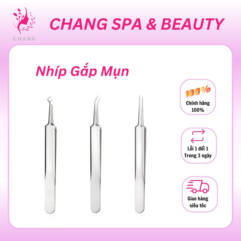 Nhíp Gắp Mụn Kim Nặn Mụn Dụng Cụ Lấy Mụn Dùng Cho Cá Nhân Spa Thẩm Mỹ - Skincare