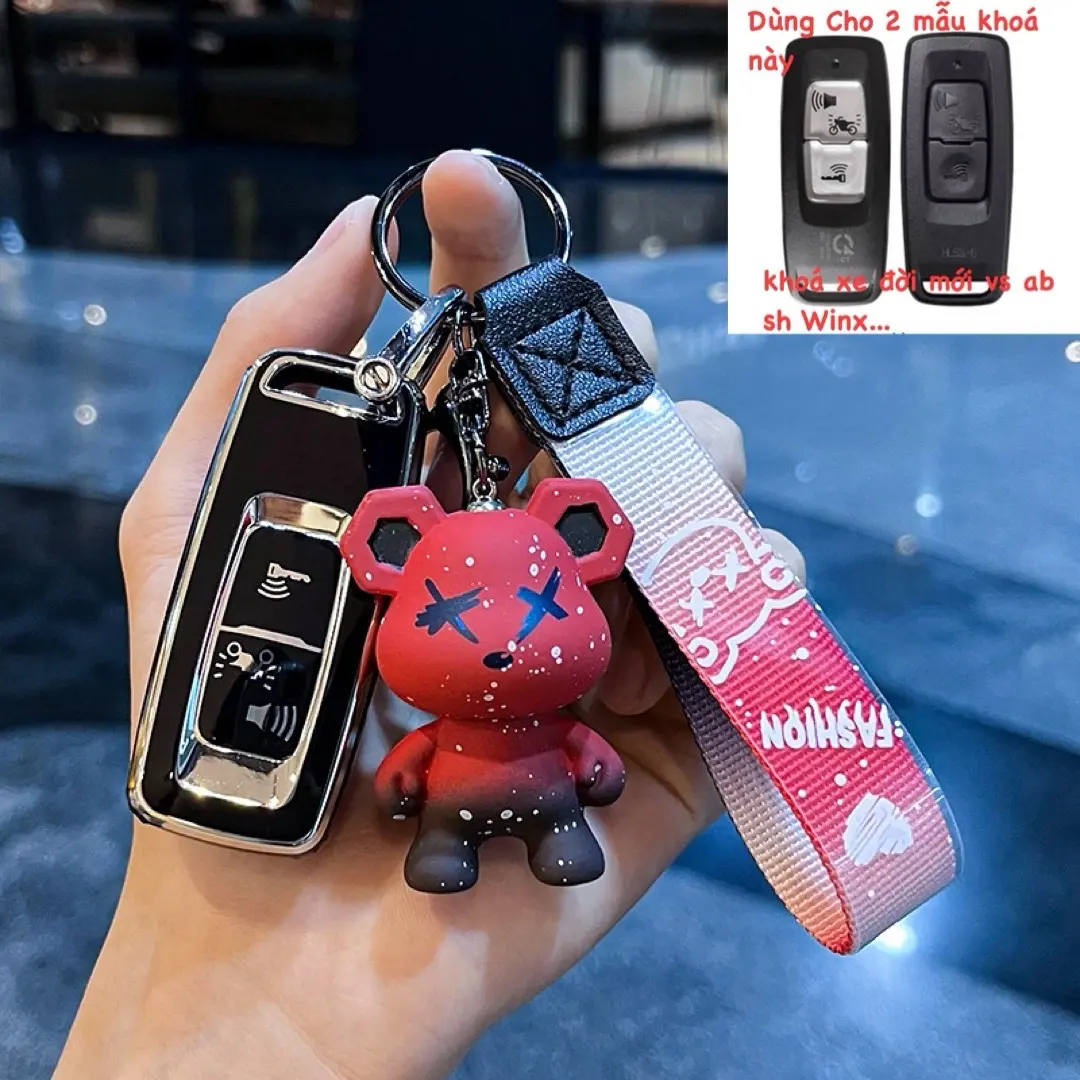 (lv)Combo Ốp Bảo Vệ Chìa Khoá Smartkey  Sh 2022 ,Sh350i,Sh mode,lead ,Club,Vario AB PCX 160 Scoopy Vision Stylo Móc Khoá Móc Khóa