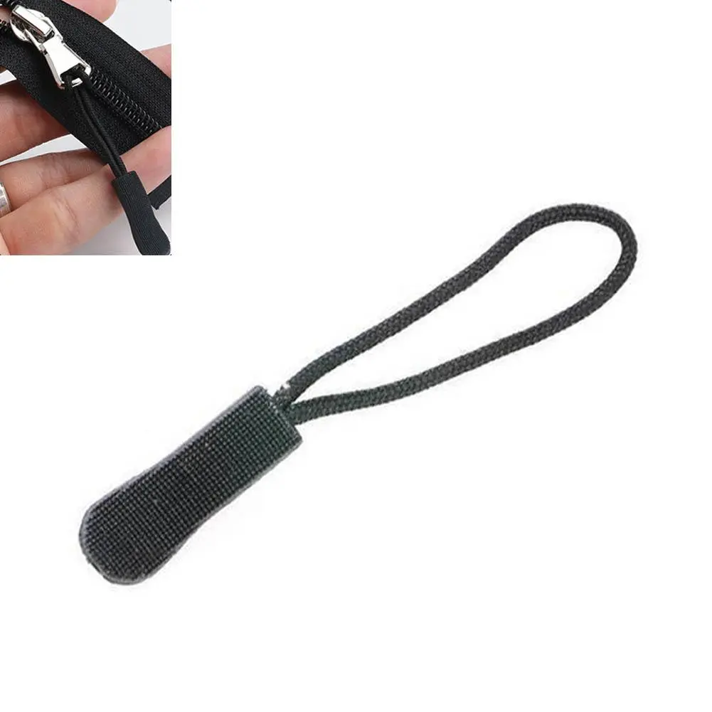 【Lowest Price】10pcs Outdoor Zipper Pulls Slider Cord Rope Puller Ends Lock Buckle For Bag O0R4