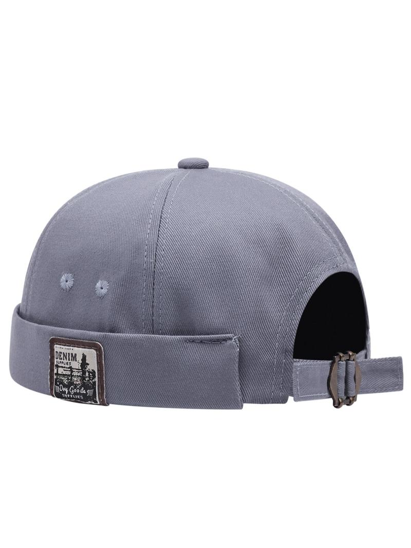 Product Introduction of Letter Label Landlord Cap, Casual Outdoor Sports Docker Hats for Men & Women, Trendy Modern All-match Clothes Accessories for Daily Used 9