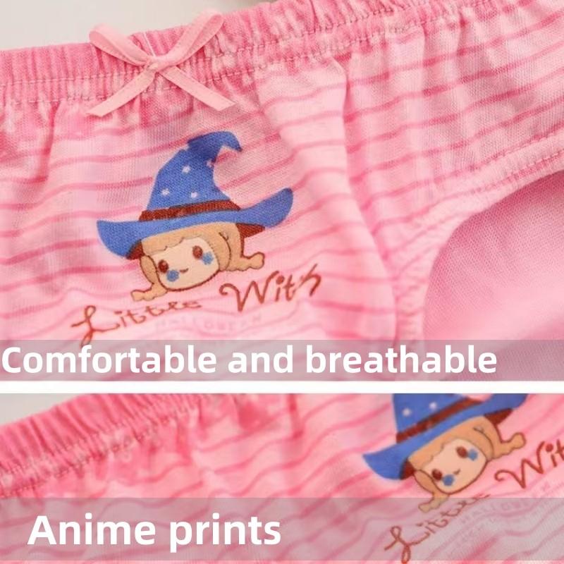 Product Introduction of [MIANZHI] Kids 5 Pcs/Box Underwear Cotton Cartoon pattern Breathable Comfortable Briefs for Girls 2-13Y 21