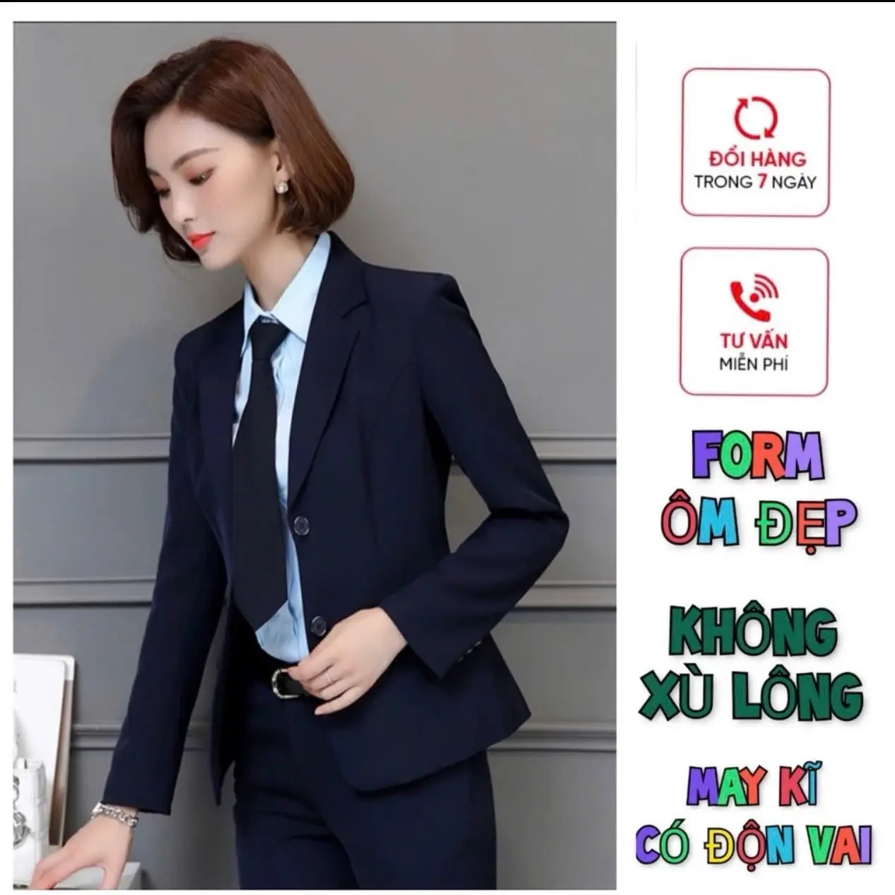 Áo vest dáng ngắn chất chéo  Mỹ