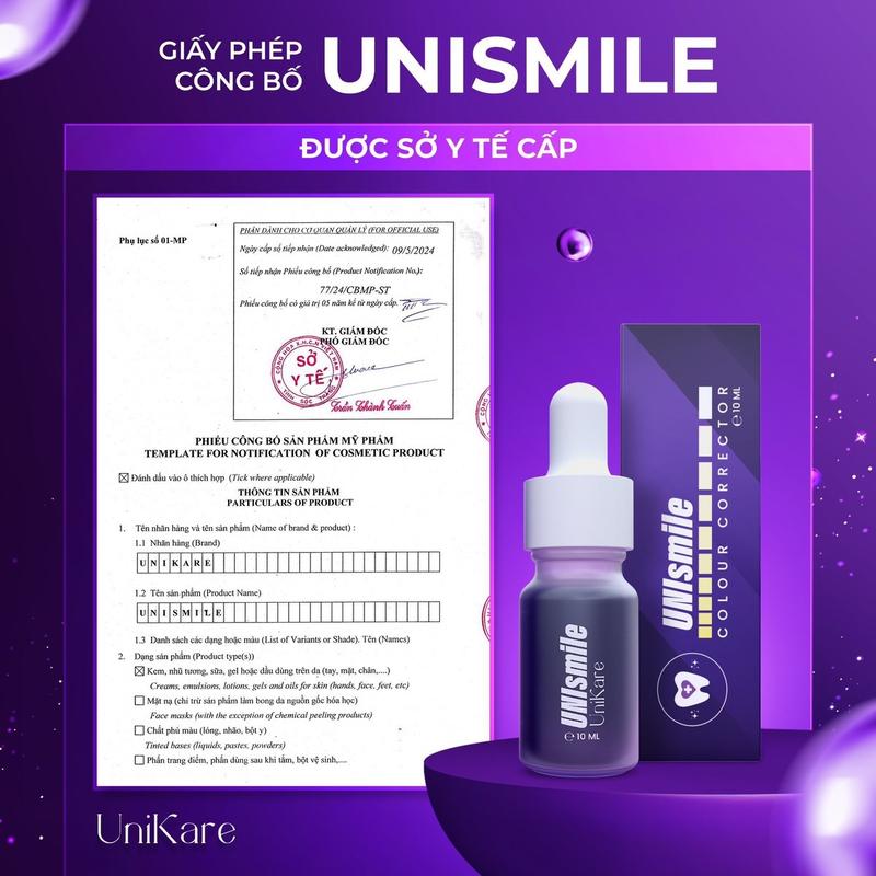 [COMBO 2 Lọ] SERUM Đánh răng Hỗ Trợ Cải Thiện Mùi Hôi Miệng Và Hỗ Trợ Trắng Sáng Răng Ố Vàng UNISWEET + UNISMILE 10ml*2 - UNIKARE Women serum  siêu smile 6