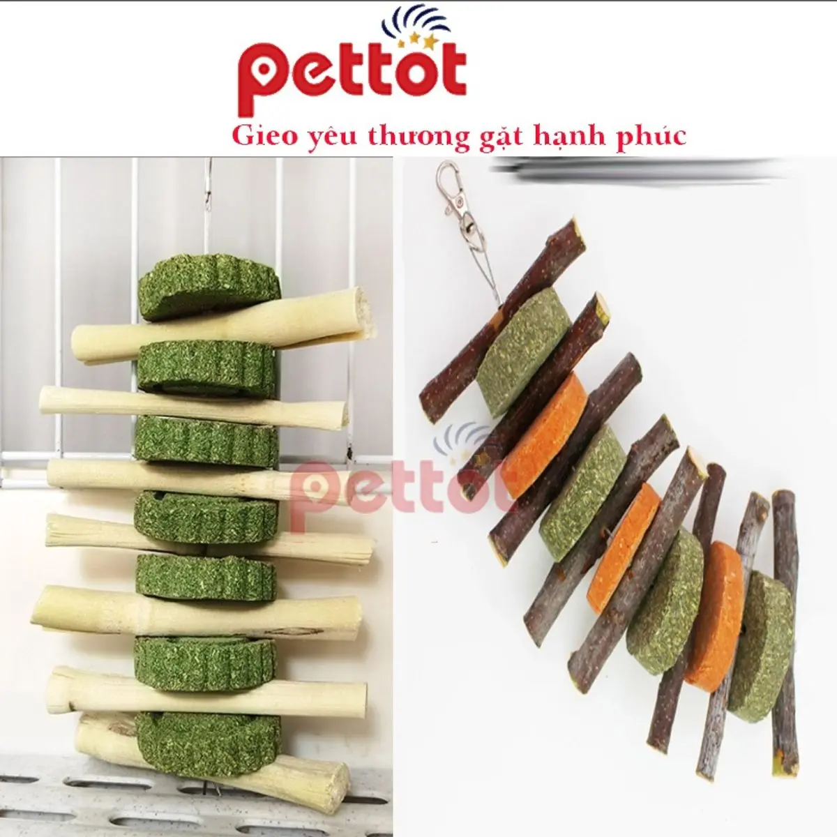 Mài răng cho thỏ cảnh Hamster chuột Lang bọ ú thú nhỏ