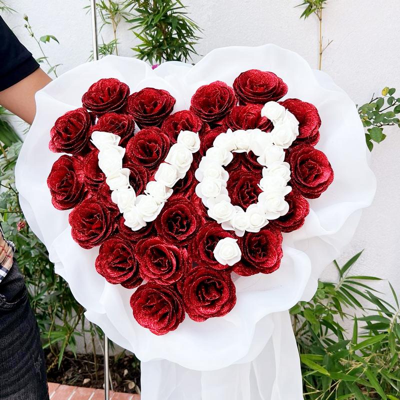 Bó hoa voan công chúa 29 đến 32 bông tặng ngừoi yêu , vợ nhân các ngày lễ 20/10  _ 8/3 Decor Decor Phòng Trang Trí Nhà Decor Bàn