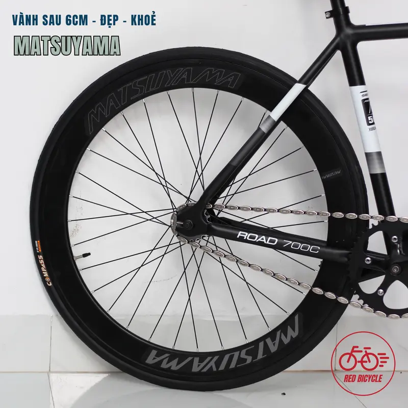 [SALE] Xe đạp Fixed Gear MATSUYAMA R05 Nhật Bản Có Phanh, Quà Tặng Ưu Đãi - Xe Đạp Học Sinh Tay Cong 6