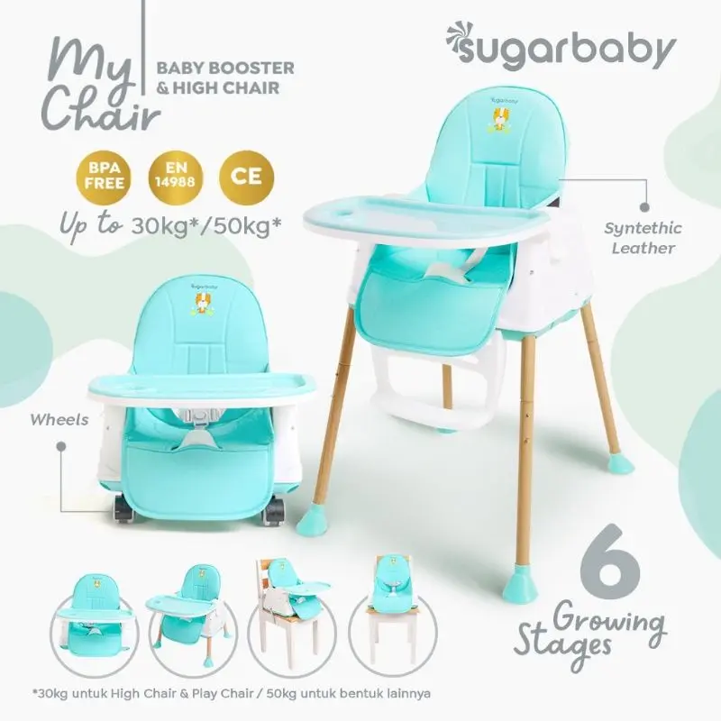 Sugarbaby My Chair (Baby Booster & High Chair) : 6 Growing Stages Empuk Kursi  Bayi baby  chair 5