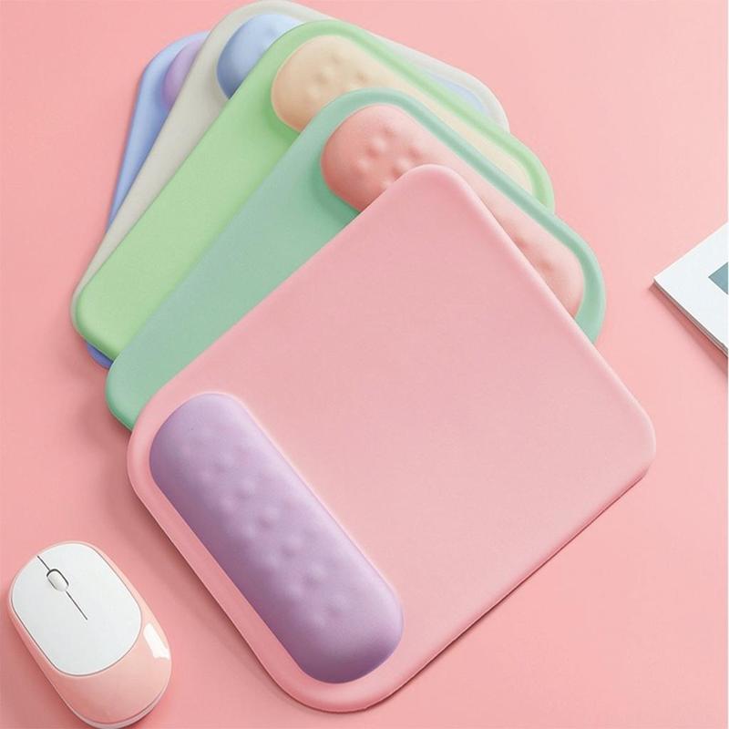 Lót Chuột Đệm Tay Cao Su Non Giảm Đau Mỏi Cổ Tay, Tam Lot Chuot Pad Chuột Kê Tay Đa Dạng Màu Sắc Phối Màu Basic