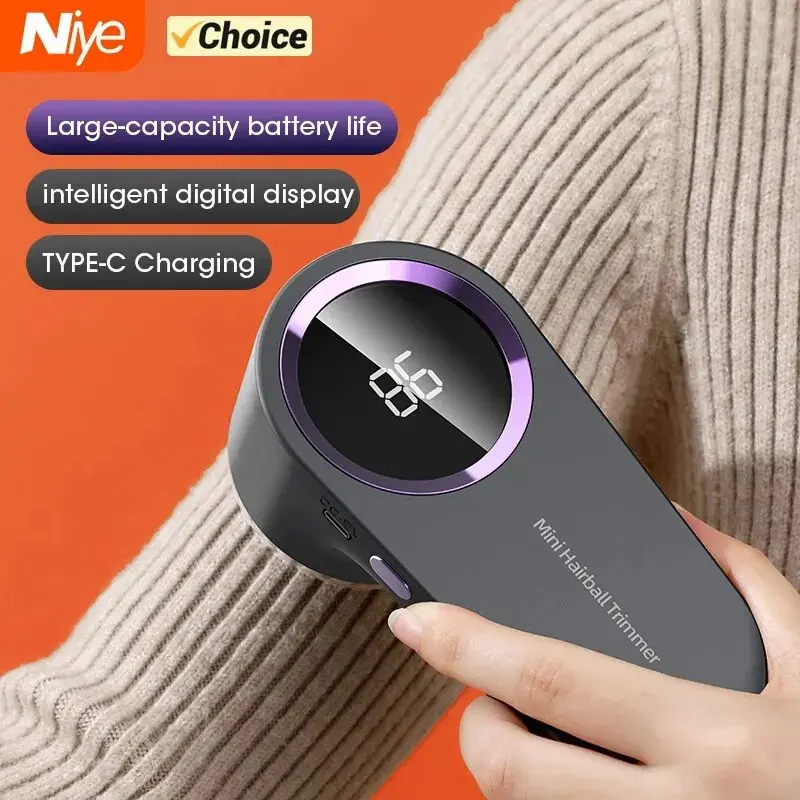 Lint Remover for Clothing LED Digital Electric Pellet Fluff Remover USB Rechargeable Fuzz Fabric Shaver Sweater Dropshipping Clothes Shaver Hair Ball Trimmer