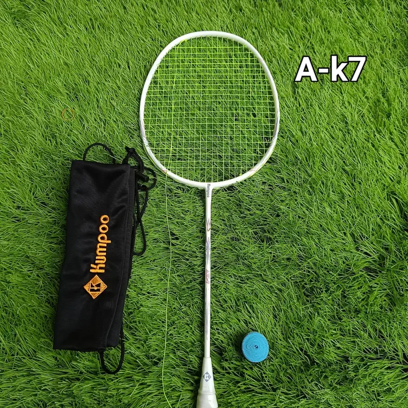 Vợt KUM POO A-K7;K520 pro ĐEN,TRẮNG Căng sẵn 11kg max 12,7kg CƯỚC BG65Titanium Vợt Cầu Lông Cán Vợt 5