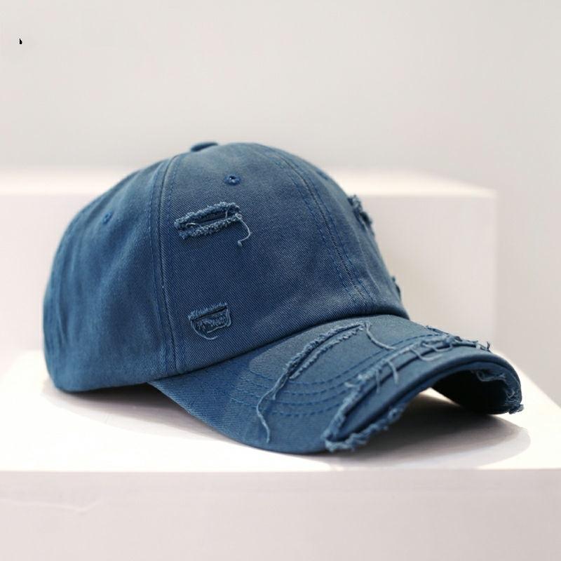 Mũ Bóng Chày Có Lỗ Rách Cho Nam Và Nữ, Mũ Chống Nắng Đau Khổ Thường Ngày, Chống Nắng, Có Đỉnh, Thương Hiệu Thời Trang Hip-Hop, Mớiob 2