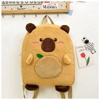 Gambar Madora Tas Ransel Anak PAUD TK SD Bulu Capybara Backpack Tas Perempuan Capybara Lucu - Cokelat dari Madora Kota Administrasi Jakarta Utara 5 Tokopedia