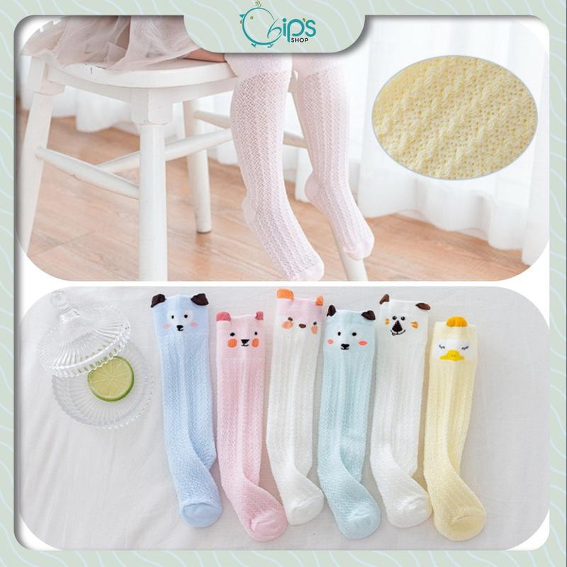  Tất vớ đùi phong cách Hàn Quốc dễ thương cho bé trai bé gái 1-3 tuổi.  Tất lưới cho bé mặc đi chơi hay ở nhà đều xinh 