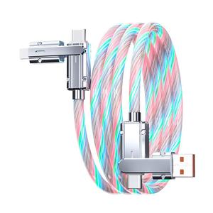 100 W 4-in-1ストリーミングデータケーブル、多機能携帯電話充電ケーブル、Type-C 100 W PD 27 W iPhone Type-C携帯電話用高速充電ケーブル