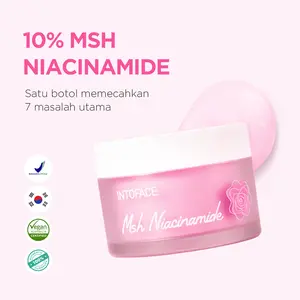 INTOFACE MSH Niacinamide Brightening Cream Whitening Alcohol Free Dry Skin Hydrating Mencerahkan Pencerah