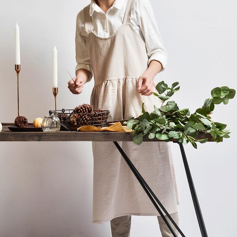 Product Introduction of Bag Cotton and linen apron overalls 1 piece JP2 9