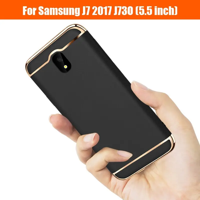 For Samsung Galaxy J7 2017 J730 J7Pro Case Luxury Business 3 in 1 PC Back Cover