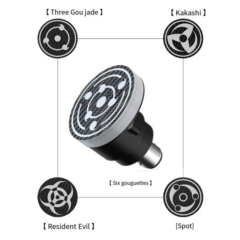 Mặt Led Xoay Sharingan, Có Vòng Đèn Cầu Chéo 3D, Thích Hợp Cho Xe Điện, Xe Máy Và Ô Tô, Vận Chuyển Trong Vòng 24 Giờ 6