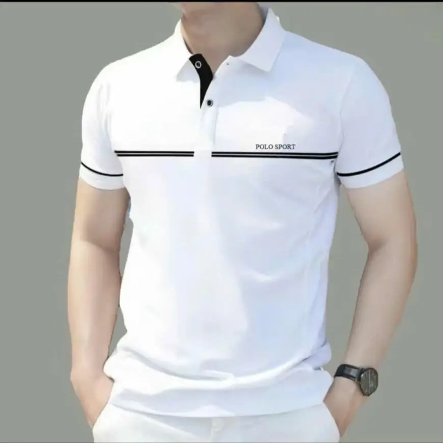 Áo thun POLO nam tay ngắn phối logo sang trọng mẫu mới-QUÂN MENSWEAR, Có Cổ - Cộc Tay Shirt