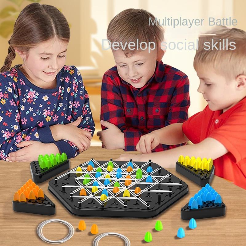 Product Introduction of Chain Triangle Chess Splendor Duel Board Game Strategy Game for Kids and Adults Fun Family Game Logic Chess Track Tables Game 3