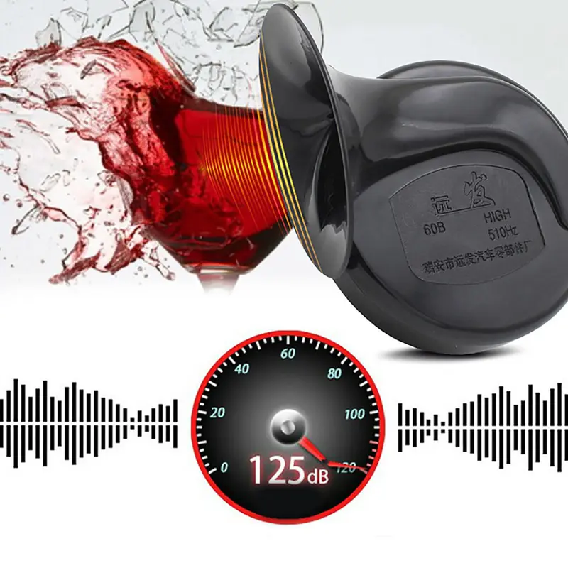Còi ốc sên Điện, Dwugkgn-Cần sa dụng phổ thông cho xe máy, xe máy và xe tay ga, 12V, còi báo động siêu lớn 1