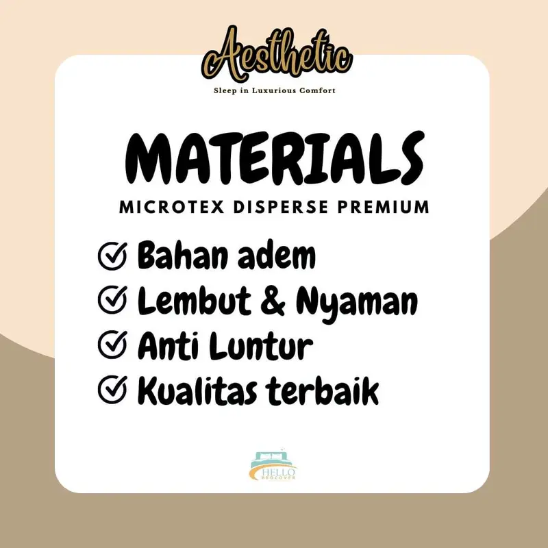 AESTHETIC PROJECT - Fullset Bedcover Motif Panda Biru / Sprei Microtex Disperse Premium - Anti Luntur Hitam 1