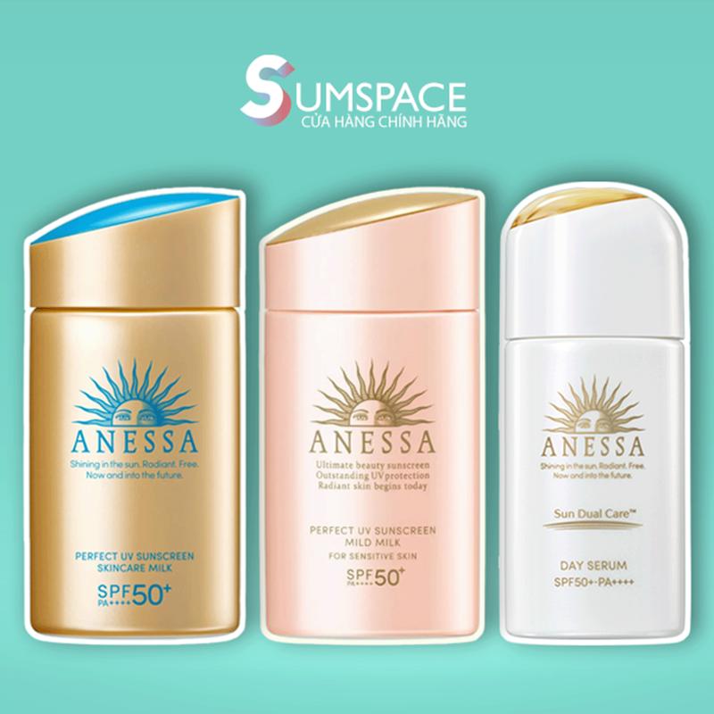 SUM SPACE CÔNG TY Sữa Chống Nắng Anessa Perfect UV Sunscreen Skincare Milk SPF50+ PA++++ Cho Da Nhạy Cảm & Da Dầu