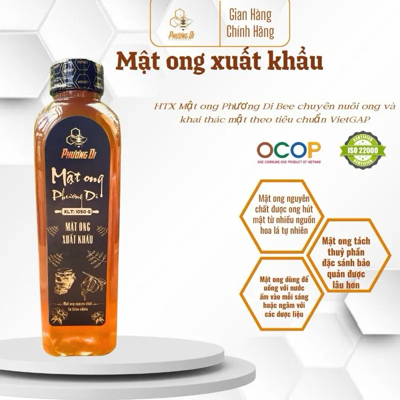 Mật Ong Nguyên Chất Xuất Khẩu, Mật Ong Tách Thuỷ Phần Đặc Sánh Từ Hoa Tự Nhiên 1