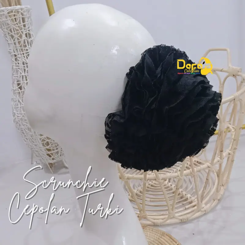cepol konde rambut kerucut ubur-ubur mawar  hijab kerudung wanita wisuda cantik jumbo premium 1